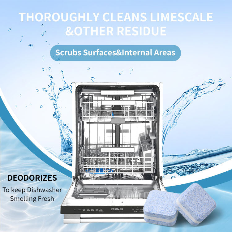 Dishwasher Descaler Eco-Friendly Cleaner Tablets Removes Limescale