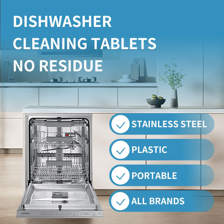Dishwasher Descaler Eco-Friendly Cleaner Tablets Removes Limescale
